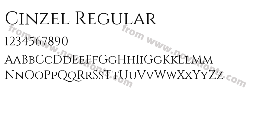 Cinzel RegularPreview