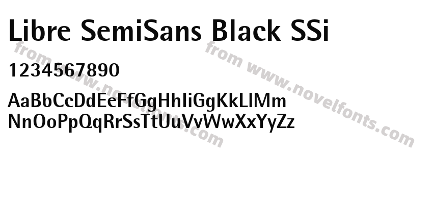 Libre SemiSans Black SSiPreview