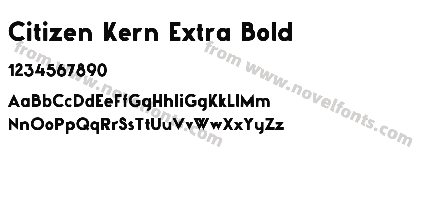 Citizen Kern Extra BoldPreview