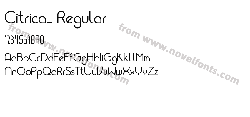 Citrica_ RegularPreview