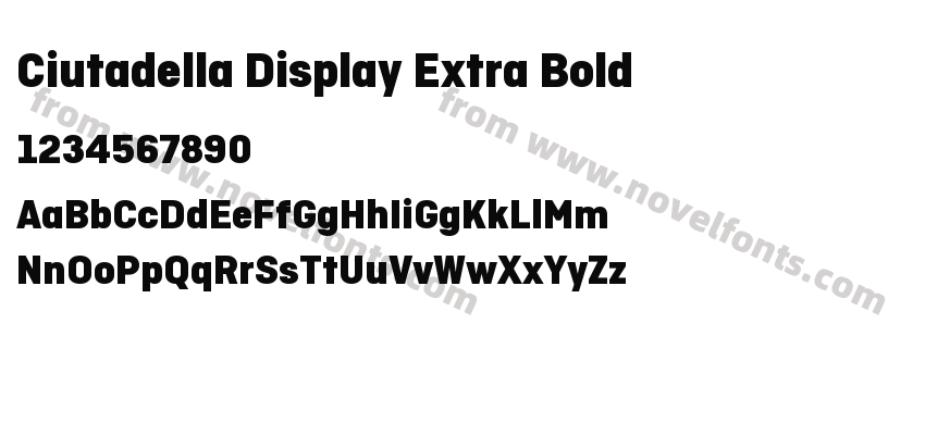 Ciutadella Display Extra BoldPreview
