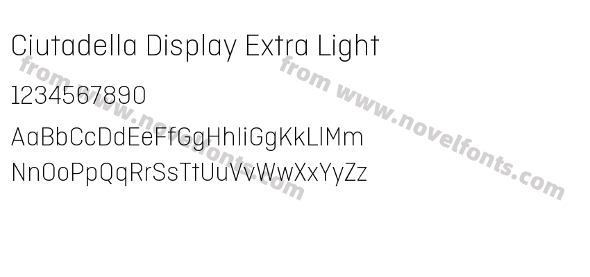 Ciutadella Display Extra LightPreview