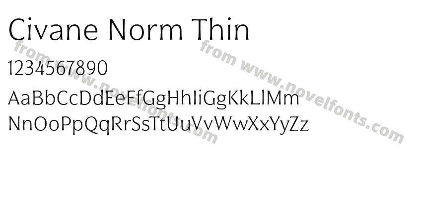 Civane Norm ThinPreview