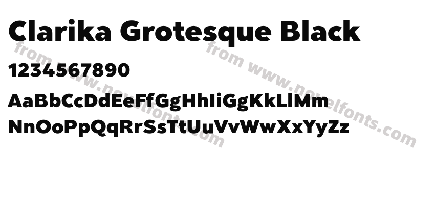 Clarika Grotesque BlackPreview