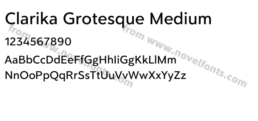 Clarika Grotesque MediumPreview
