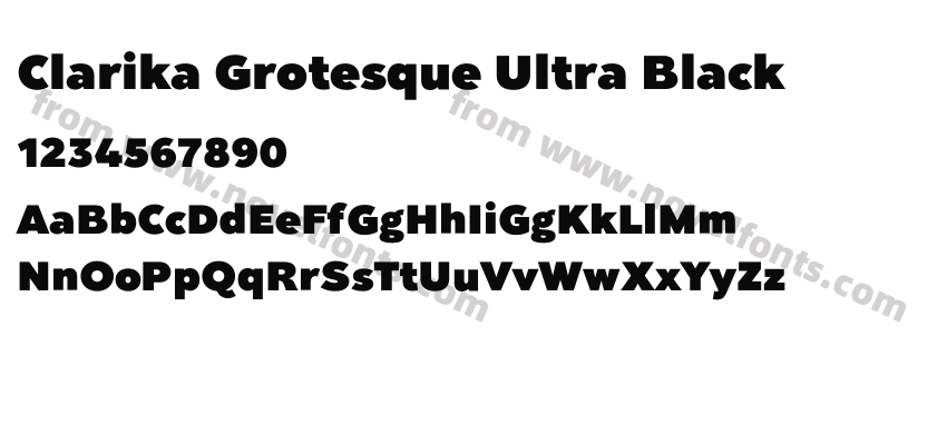 Clarika Grotesque Ultra BlackPreview