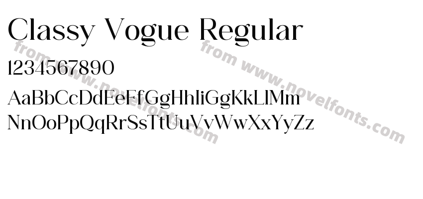 Classy Vogue RegularPreview