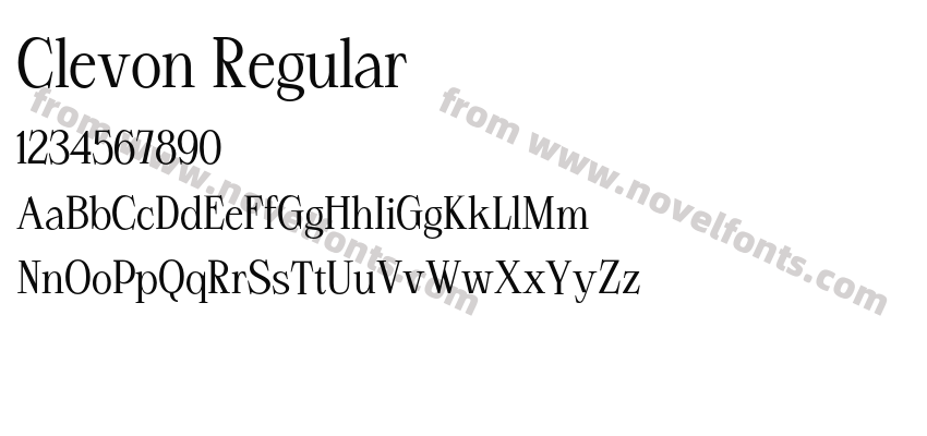 Clevon RegularPreview