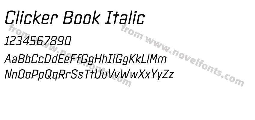 Clicker Book ItalicPreview