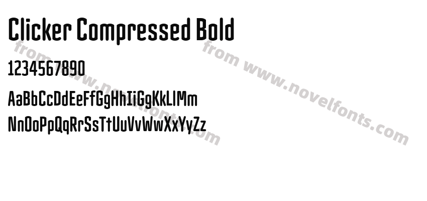 Clicker Compressed BoldPreview
