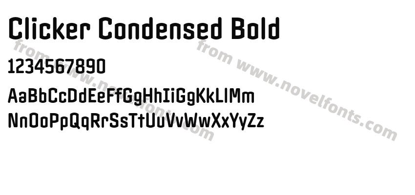 Clicker Condensed BoldPreview
