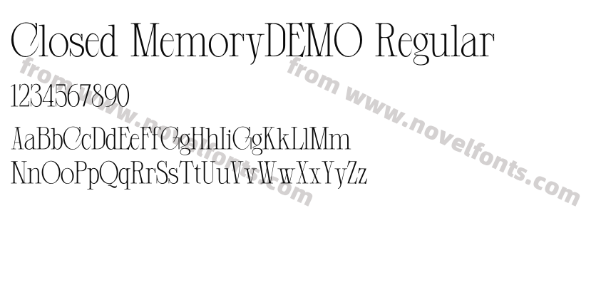 Closed MemoryDEMO RegularPreview