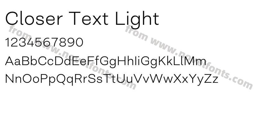 Closer Text LightPreview