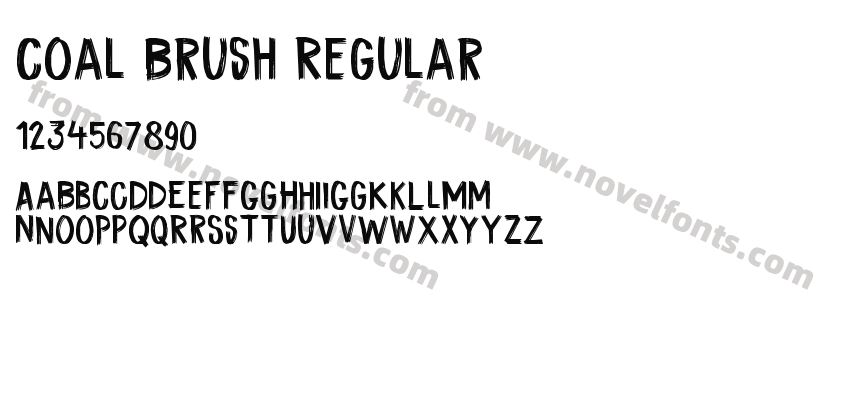 Coal Brush RegularPreview