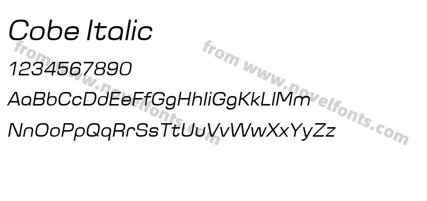 Cobe ItalicPreview