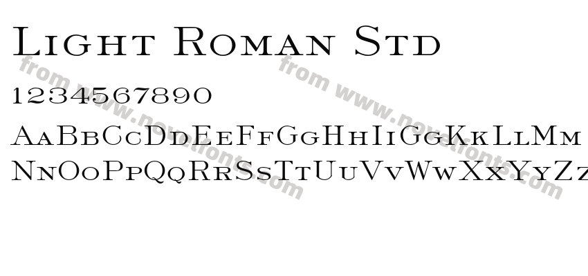 Light Roman StdPreview