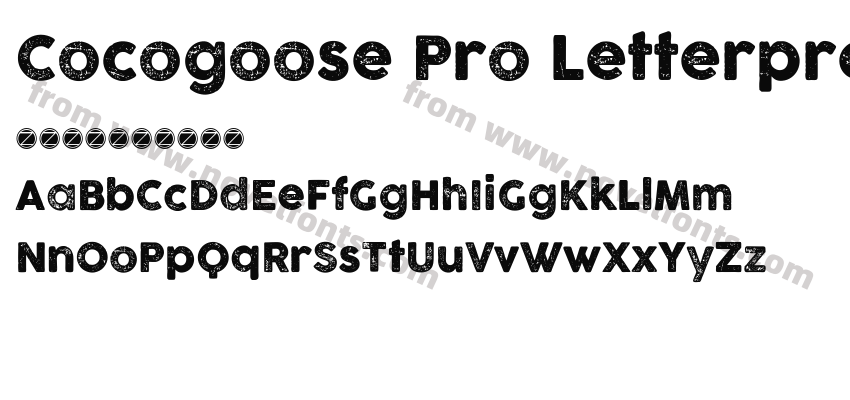 Cocogoose Pro LetterpressPreview