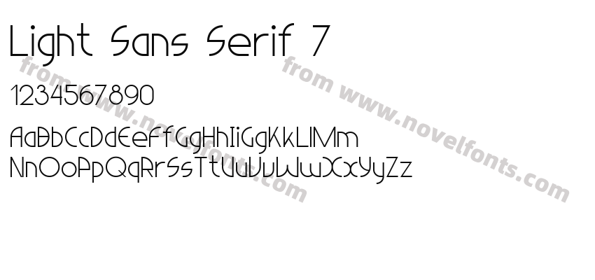 Light Sans Serif 7Preview