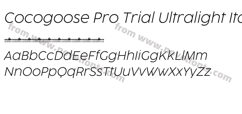 Cocogoose Pro Trial Ultralight ItalicPreview