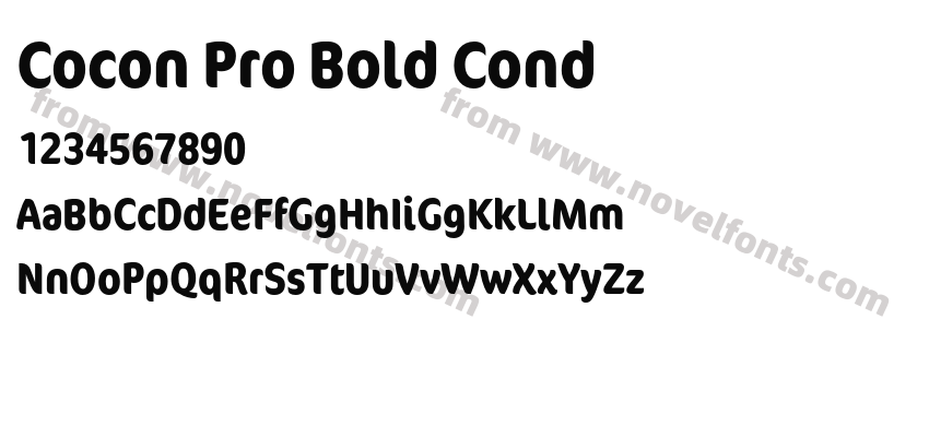 Cocon Pro Bold CondPreview
