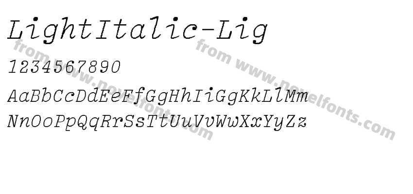 LightItalic-LigPreview