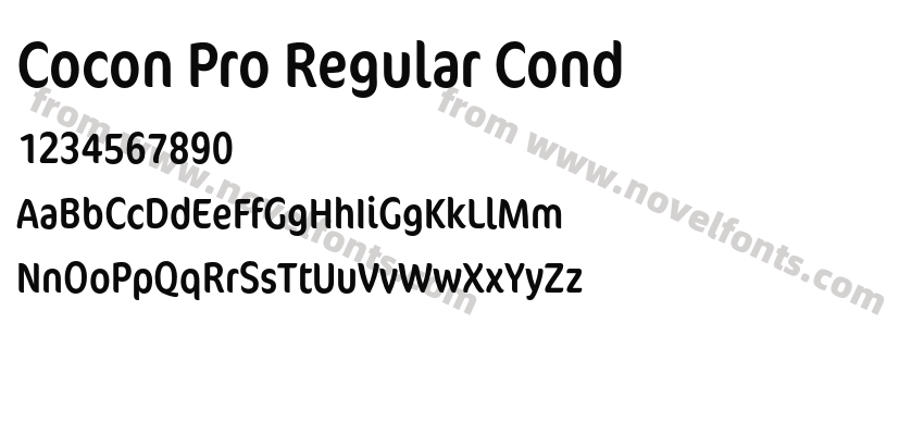 Cocon Pro Regular CondPreview