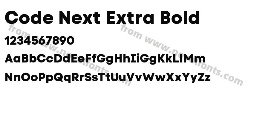 Code Next Extra BoldPreview