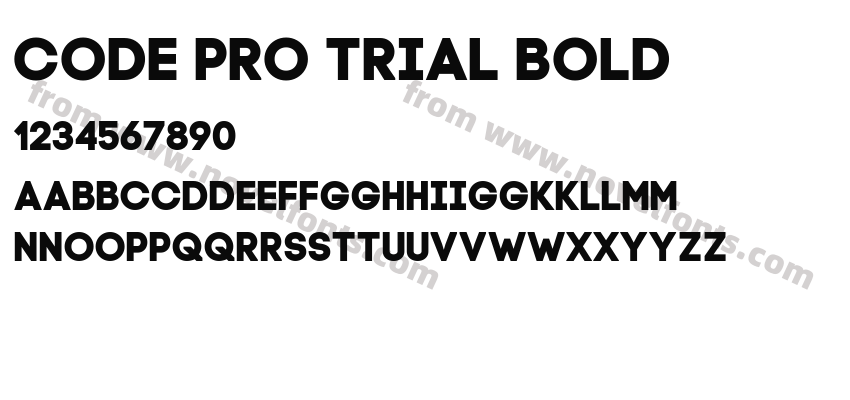Code Pro Trial BoldPreview