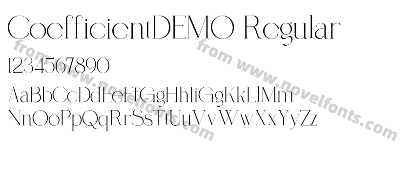 CoefficientDEMO RegularPreview