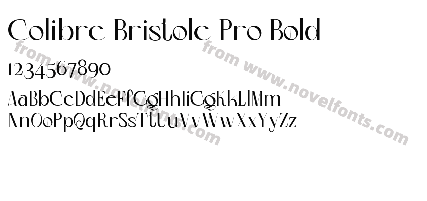 Colibre Bristole Pro BoldPreview
