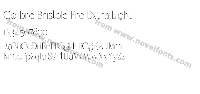 Colibre Bristole Pro Extra LightPreview