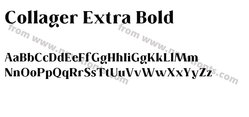 Collager Extra BoldPreview