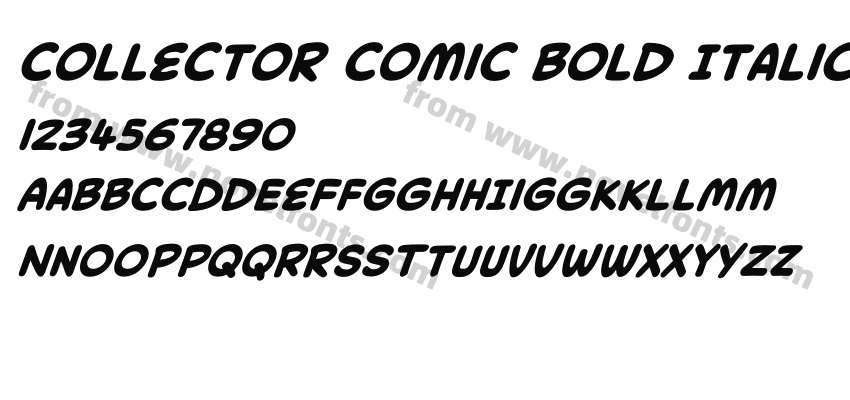 Collector Comic Bold ItalicPreview