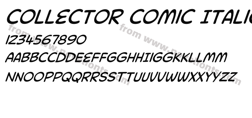 Collector Comic ItalicPreview