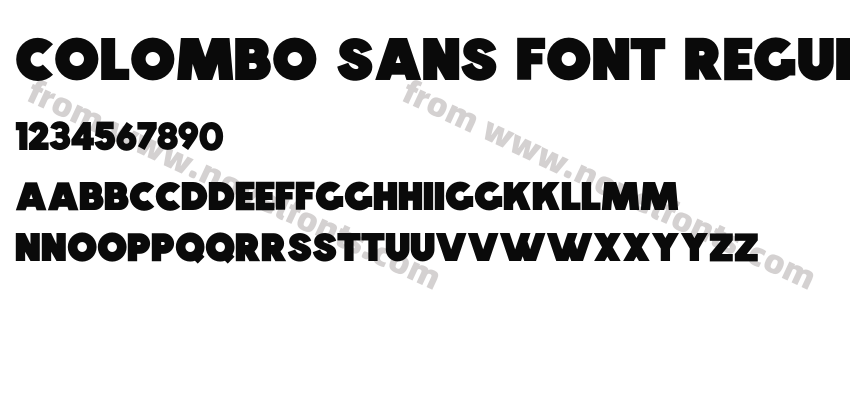 Colombo Sans Font RegularPreview