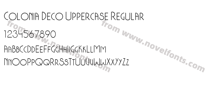 Colonia Deco Uppercase RegularPreview