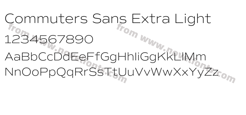 Commuters Sans Extra LightPreview