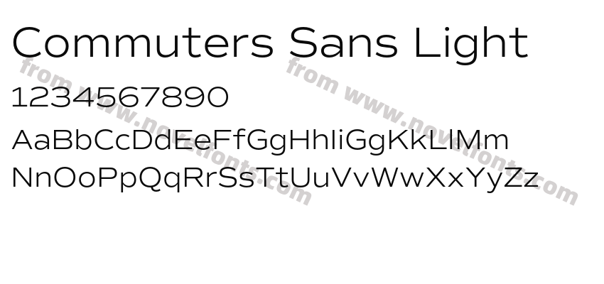 Commuters Sans LightPreview
