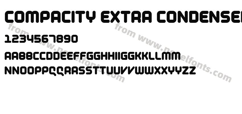 Compacity Extra CondensedPreview