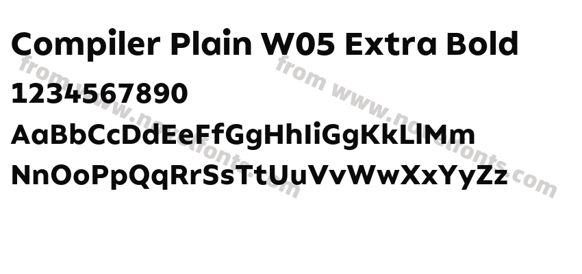 Compiler Plain W05 Extra BoldPreview