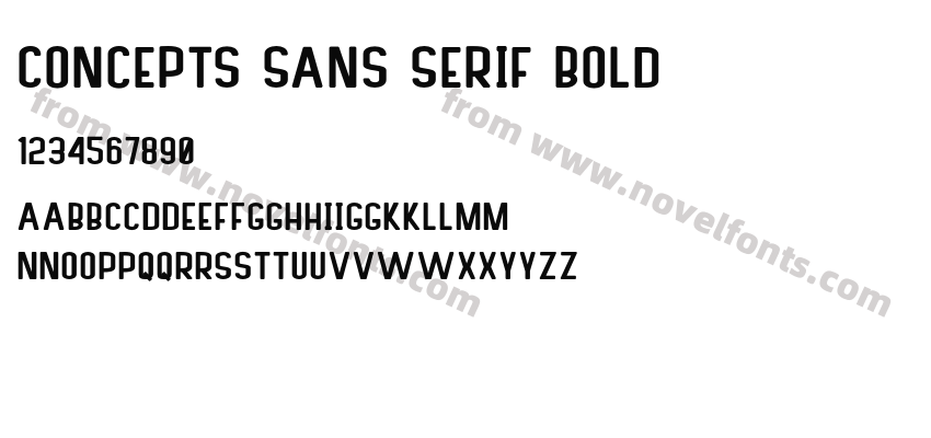 Concepts Sans Serif BoldPreview