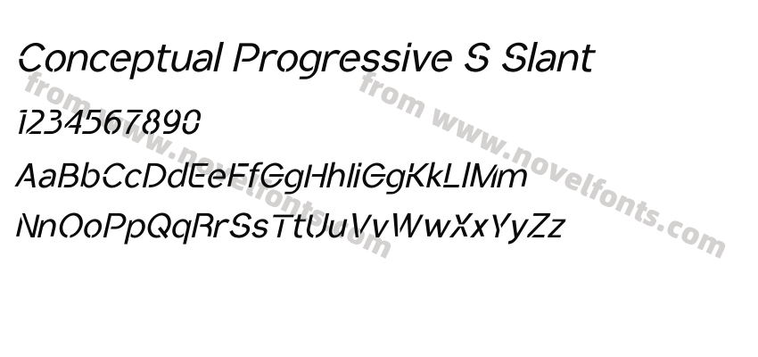 Conceptual Progressive S SlantPreview