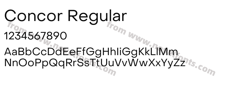 Concor RegularPreview