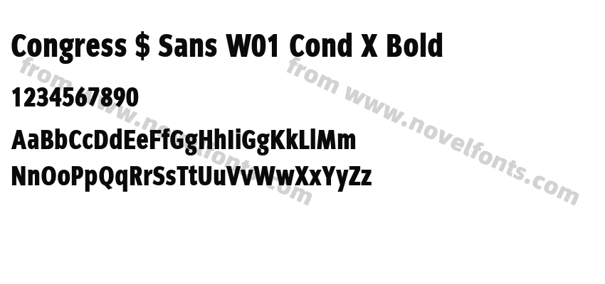 Congress $ Sans W01 Cond X BoldPreview