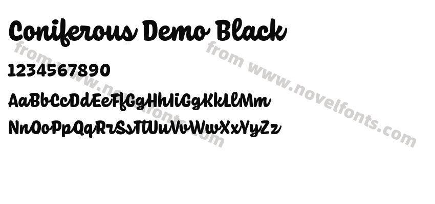 Coniferous Demo BlackPreview
