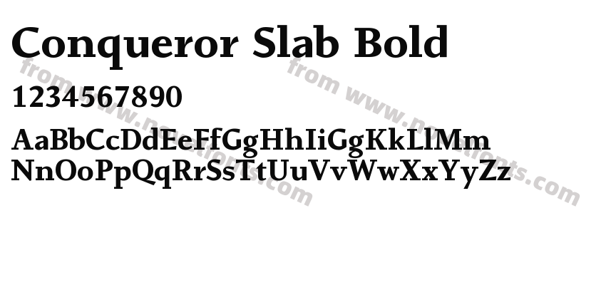 Conqueror Slab BoldPreview