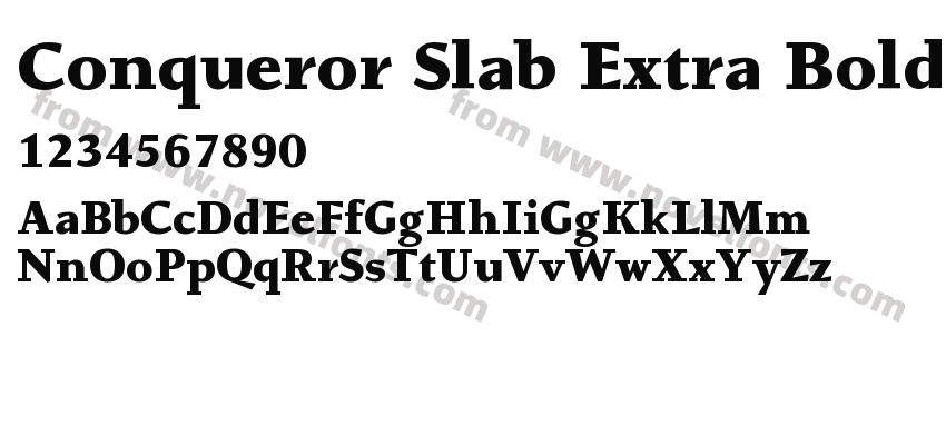 Conqueror Slab Extra BoldPreview