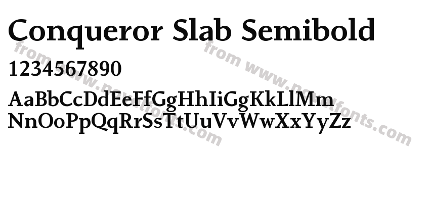 Conqueror Slab SemiboldPreview