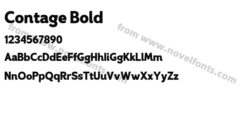 Contage BoldPreview