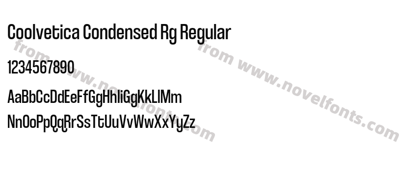 Coolvetica Condensed Rg RegularPreview